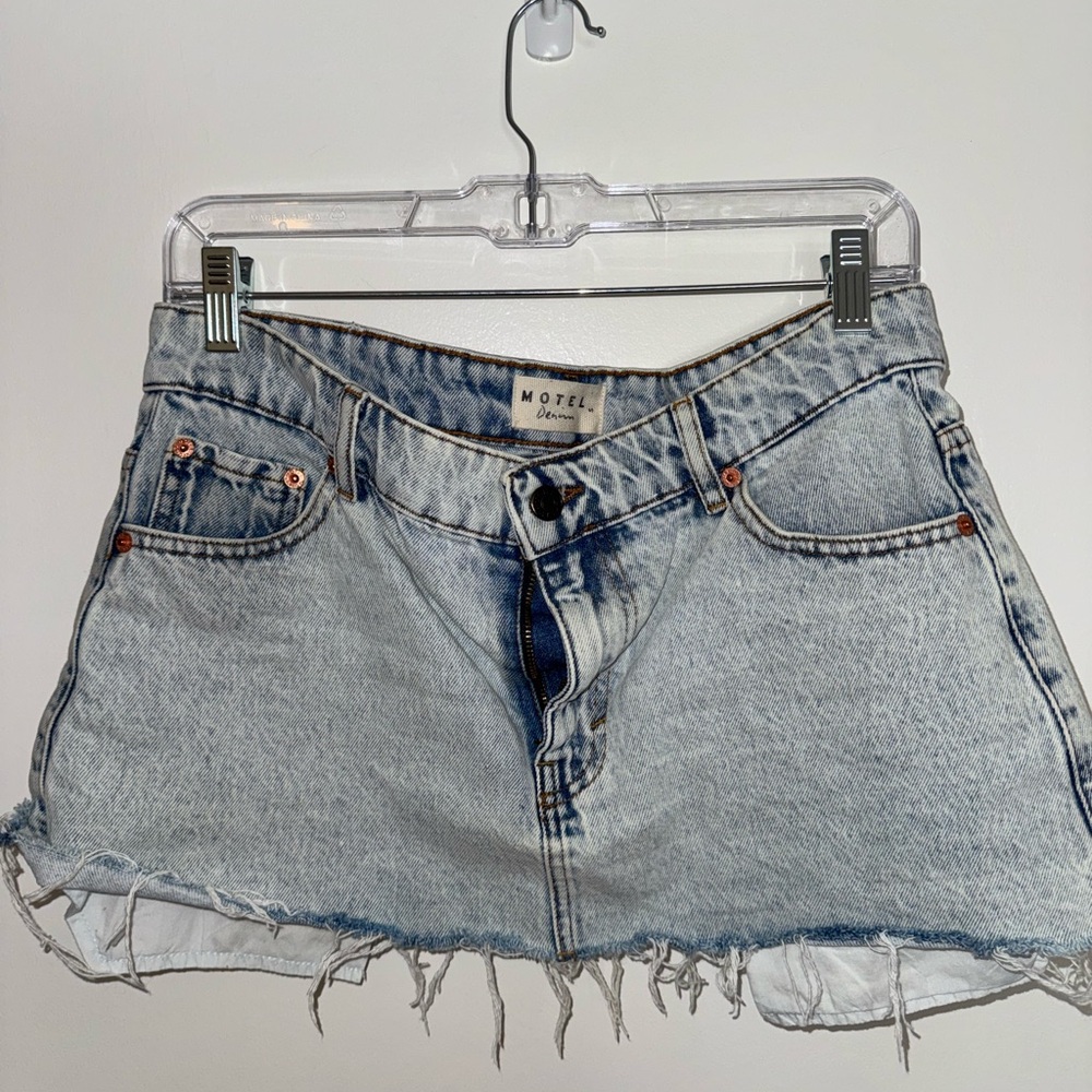 motel low rise mini skirt